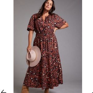Anthropologie Maeve cheetah maxi dress. Size medium. Never worn